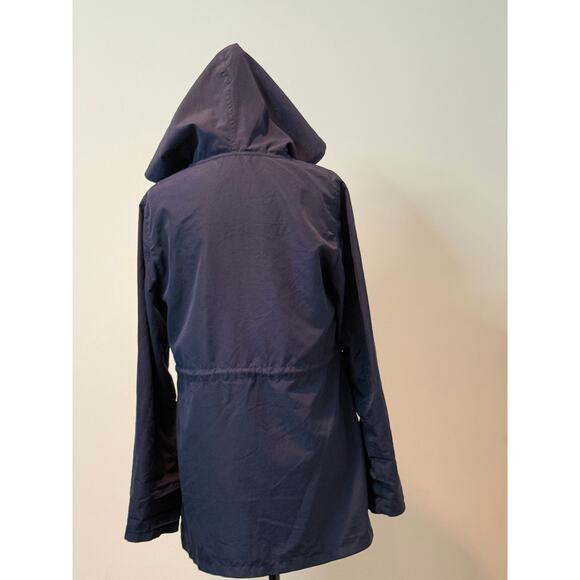 Navy All weather womens jacket w/hood - Picture 3 of 4